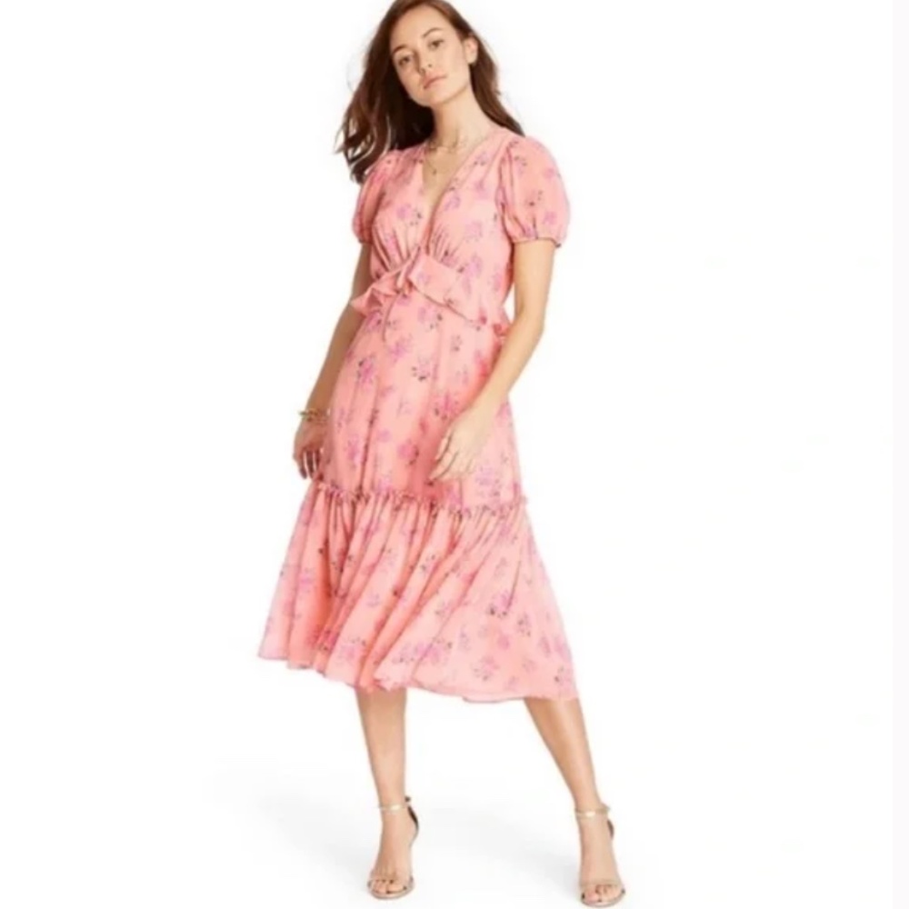 Loveshackfancy X Target Pink Floral Midi Dress Gem